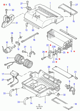 Escort/Orion EA 1990-1995 Europe 1990