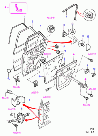 Escort/Orion EA 1990-1995 Europe 1990