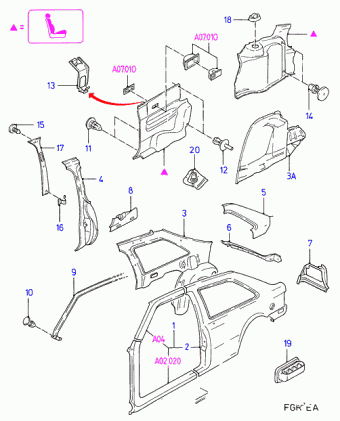 Escort/Orion EA 1990-1995 Europe 1990