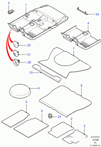 Escort FA 1995-2001 Europe 1995