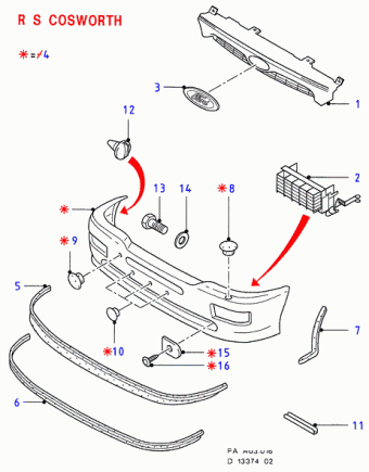Escort FA 1995-2001 Europe 1995