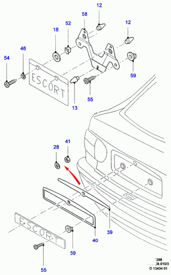 Escort FA 1995-2001 Europe 1995