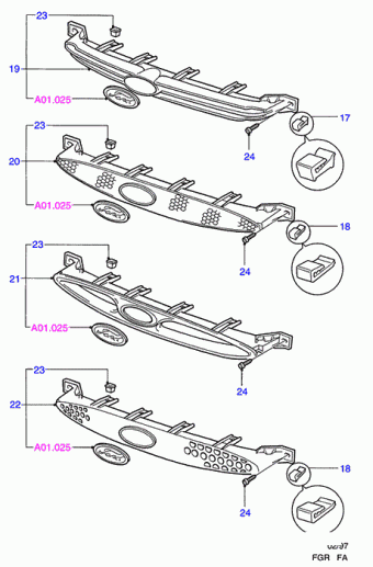 Escort FA 1995-2001 Europe 1995