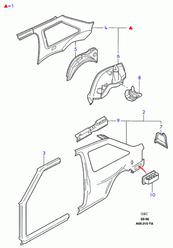 Escort FA 1995-2001 Europe 1995