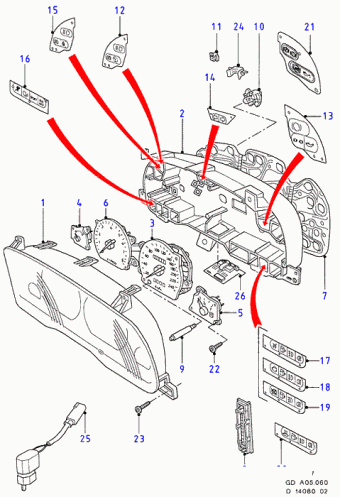 Mondeo GD 1996-2000 Europe 1996