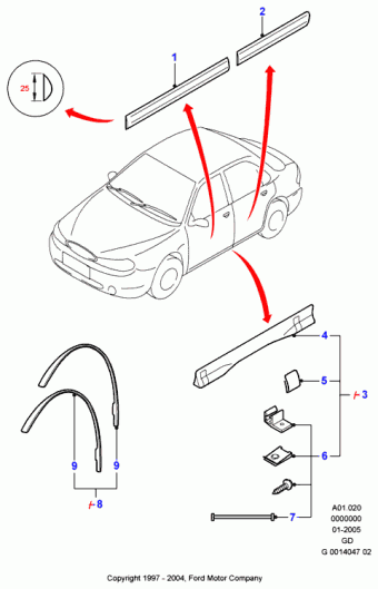 Mondeo GD 1996-2000 Europe 1996