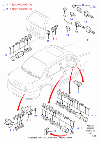 Mondeo GD 1996-2000 Europe 1996