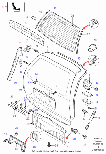 Mondeo GD 1996-2000 Europe 1996