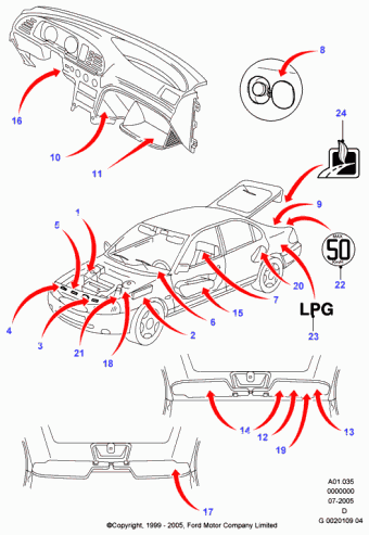 Mondeo GD 1996-2000 Europe 1996