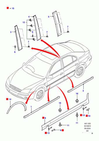 Mondeo GE 2000-2007 Europe 2000