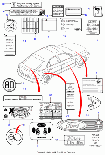 Mondeo GE 2000-2007 Europe 2000