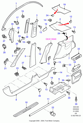 Mondeo GE 2000-2007 Europe 2000