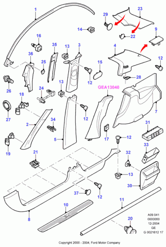 Mondeo GE 2000-2007 Europe 2000