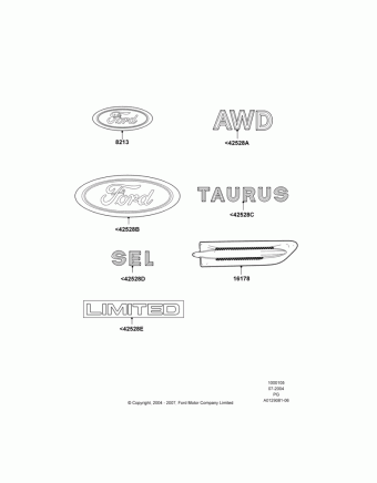 Taurus/500/Sable/Montego (PG) America 2008