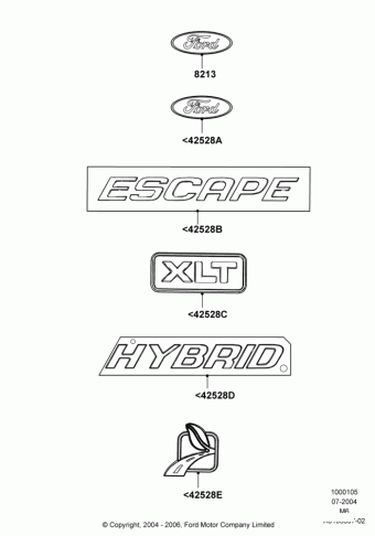 Escape/Mariner Hybrid (M6) America 2006
