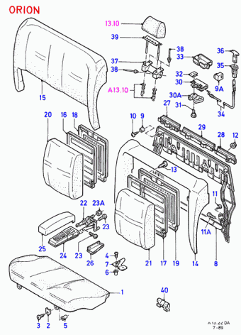 Escort DA 1986-1990 Europe 1986
