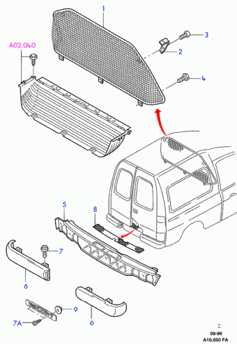 Escort FA 1995-2001 Europe 1995