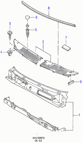 Mondeo FD 1992-1996 Europe 1992