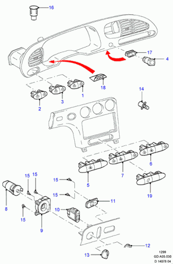 Mondeo GD 1996-2000 Europe 1996