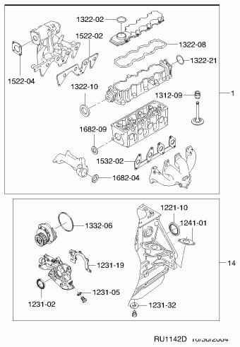 REZZO (U100) 14.06.2006 (L76) ENGINE-4 CYL 2.0 SOHC