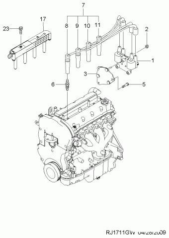 LACETTI + NUBIRA + OPTRA (J200) [EUR] 08.03.2006 6Q641905KX