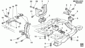 Lumina APV 1990 (LG6) ENGINE,3.1L(3.1D),V6,TBI