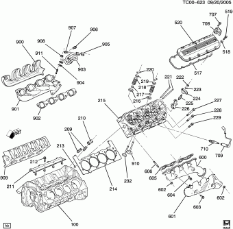 Suburban/Yukon XL/Escalade ESV - 06 Bodystyle (4WD/AWD) 2003 K,TK25906