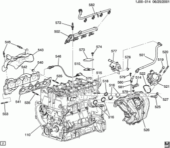 Malibu Classic (Carryover Model) 2004 (L61) ENGINE,2.2L,4CYL,MFI,DOHC