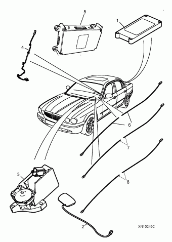 XJ Range (From (V) G00442 to (V) H32732) 4.2 Litre USA