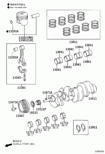 LEXUS GS30/35/43/460 UZS190L-BETQKW GRS19#,URS190,UZS190
