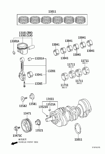 LEXUS GS30/35/43/460 GRS190L-BETQHW GRS19#,URS190,UZS190