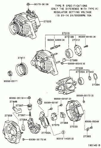 LEXUS ES300 MCV20L-BTPGKV MCV20