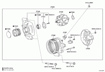 LEXUS ES350/300H/2## MXZA10L-AEXGBC ASZ10,AXZA10,AXZH10,GSZ10,MXZA10