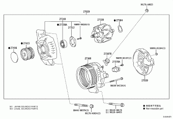 LEXUS ES3##/250 AXZA15L-BEZGBA AXZA15,AXZH1#,GSZ10