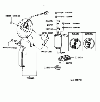 LEXUS LS400 UCF10L-AEPGKW UCF10