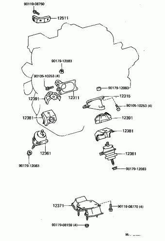 LEXUS LS400 UCF10L-AEPGKW UCF10