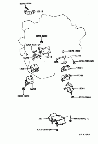 LEXUS LS400 UCF10L-AEPGKA UCF10