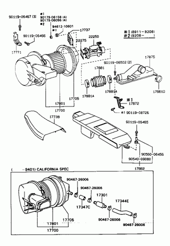 LEXUS LS400 UCF10L-AEPGKA UCF10