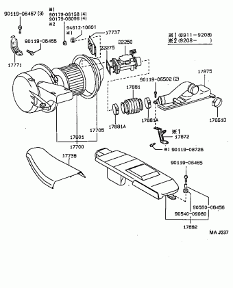 LEXUS LS400 UCF10L-AEPGKW UCF10