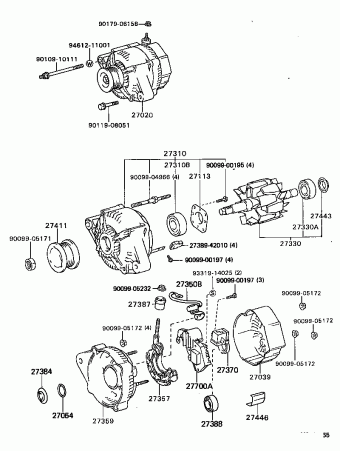 LEXUS ES250 VZV21L-CTPNKA VZV21