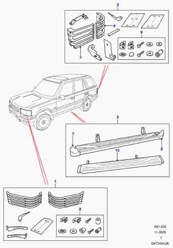 Range Rover MY1995-RunOut 1999 AAG001 - Solihull Plant Built