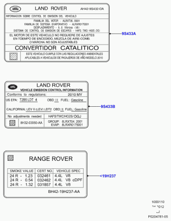 Range Rover (GCAT) 2010-2012 13.07.2009 Alaska White (909)