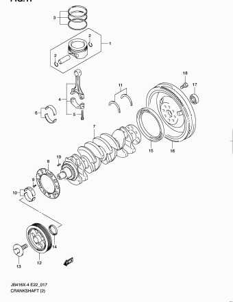 Grand Vitara JB424 JB424X-4 (E02,E22,E24,E53,E90)