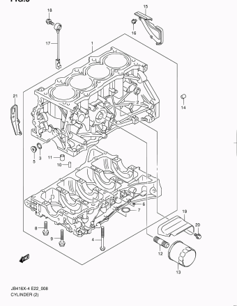 Grand Vitara JB424 JB424X-4 (E02,E22,E24,E53,E90)