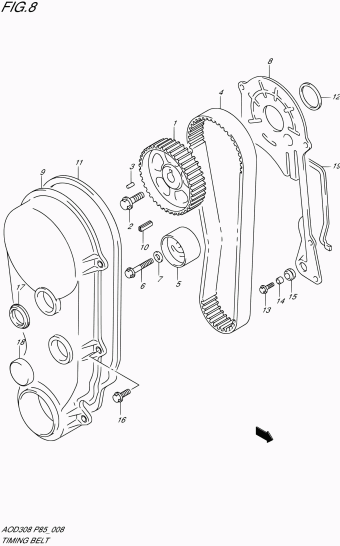Alto - A-Star/Celerio/800/Fronte/Cultus AOD308 AOD308-2 (P85)