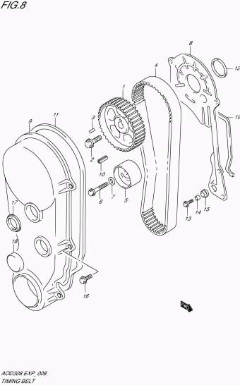 Alto - A-Star/Celerio/800/Fronte/Cultus AOD308 AOD308 EXP (E10,E96)