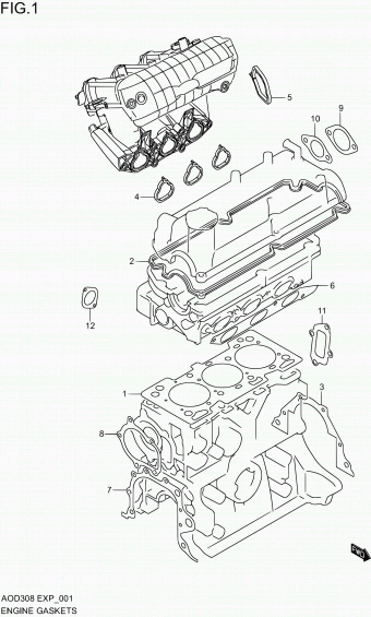 Alto - A-Star/Celerio/800/Fronte/Cultus AOD308 AOD308 EXP (E10,E96)