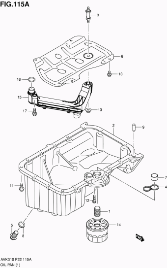 Alto - A-Star/Celerio/800/Fronte/Cultus AVK310 AVK310 (P02,P22)