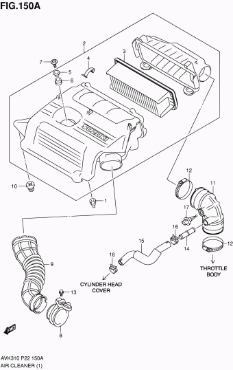 Alto - A-Star/Celerio/800/Fronte/Cultus AVK310 AVK310 (P02,P22)