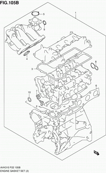 Alto - A-Star/Celerio/800/Fronte/Cultus AVK310 AVK310 (P02,P22)
